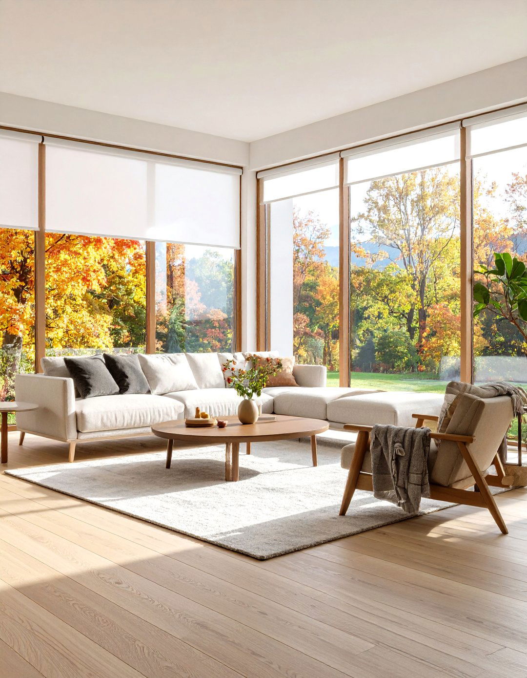 Frosted Window Film for Simple Privacy - 30 living room window treatment ideas