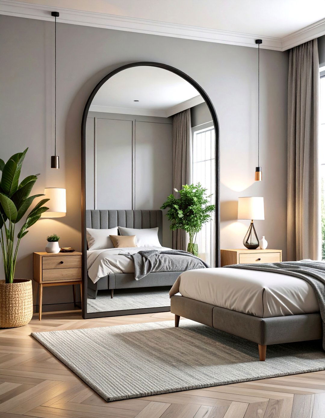 Full Length Arched Mirror - 30 pinterest bedroom ideas