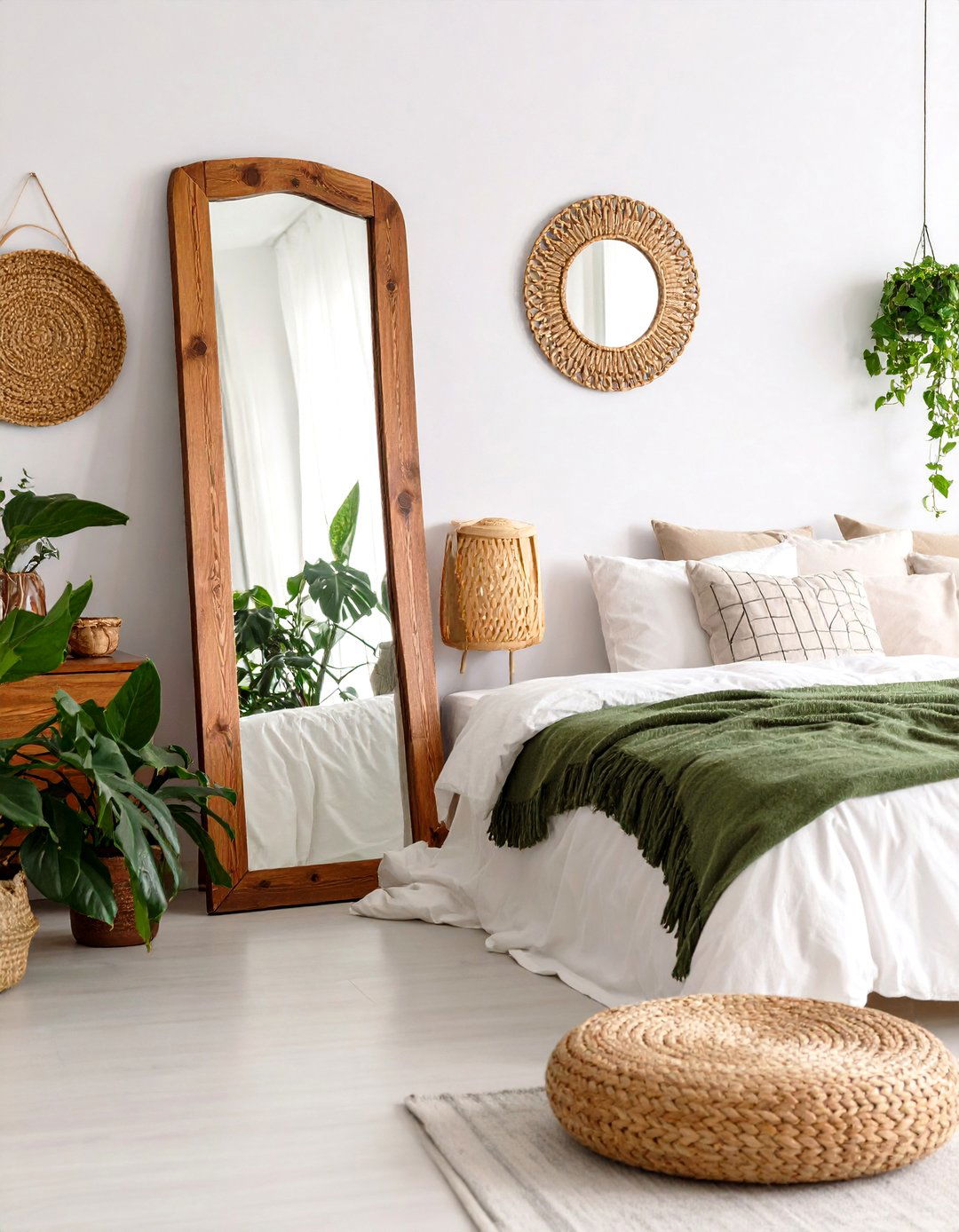 Full Length Leaner Mirror - 30 pottery barn bedroom ideas