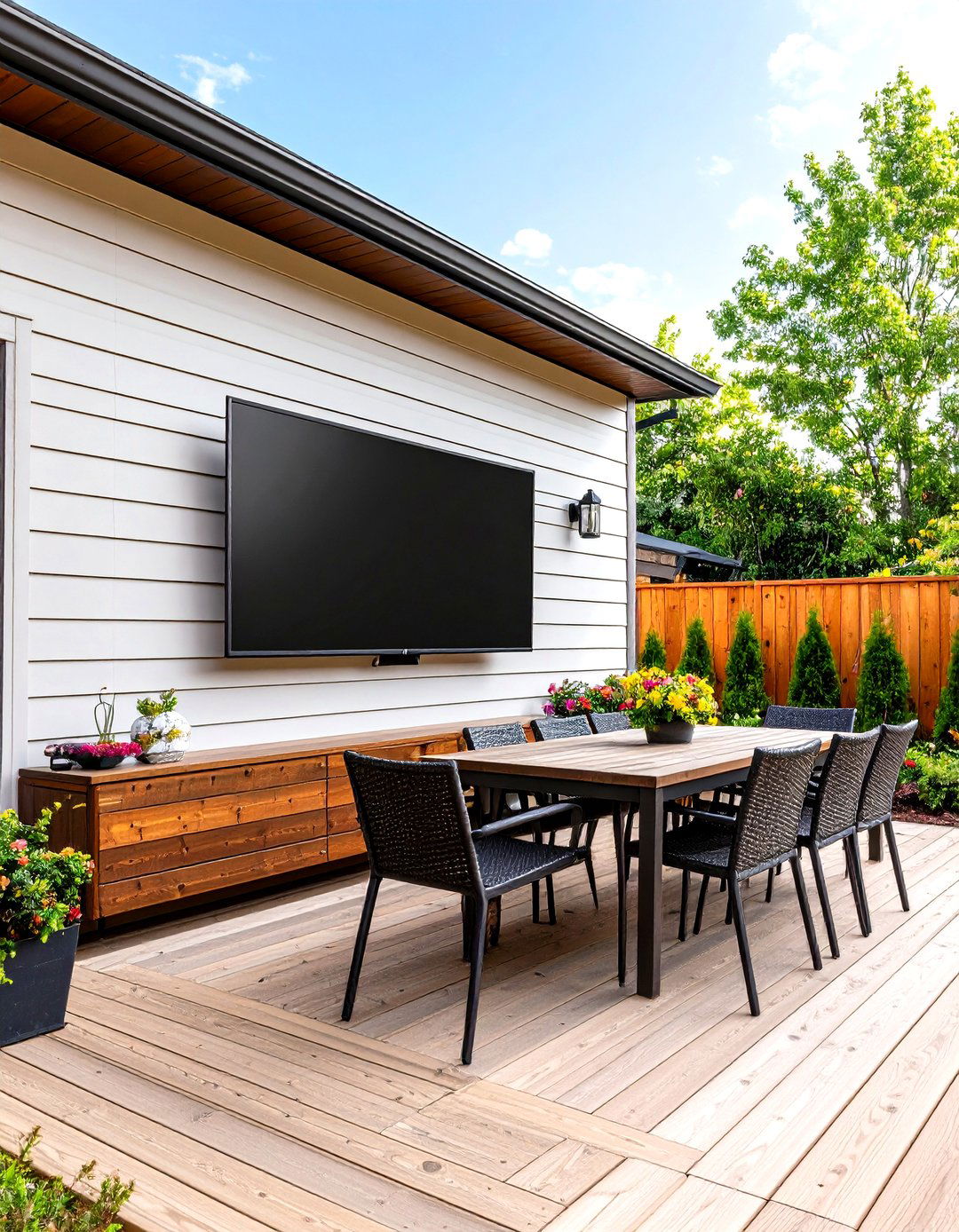 Full Motion Wall Outdoor TV Mount - 30 outdoor tv mount ideas