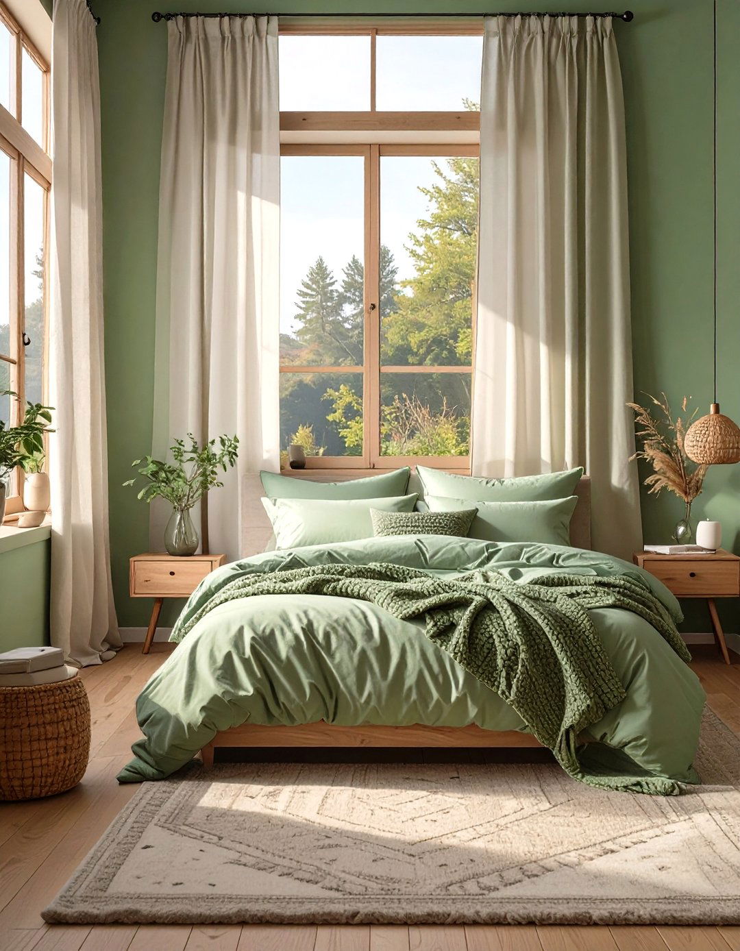 Full Room Sage Green Bedroom - 30 sage green bedroom ideas