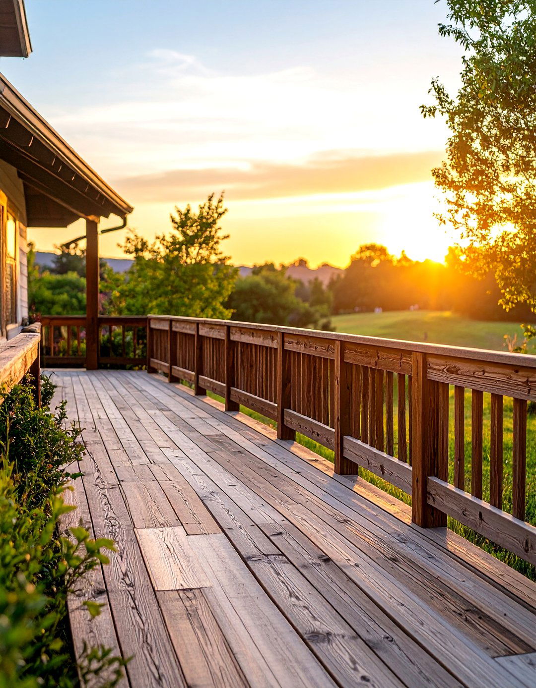 Full Timber Frame Deck Railing - 30 deck rail ideas