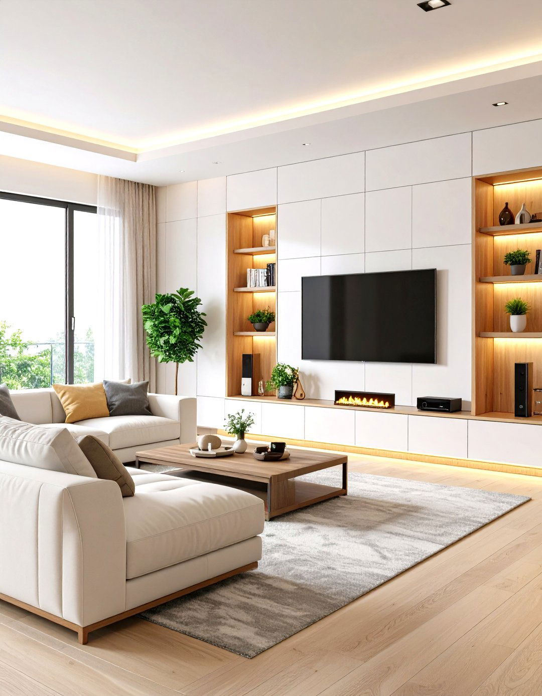 Full Wall Built In Living Room System - 30 living room entertainment center ideas