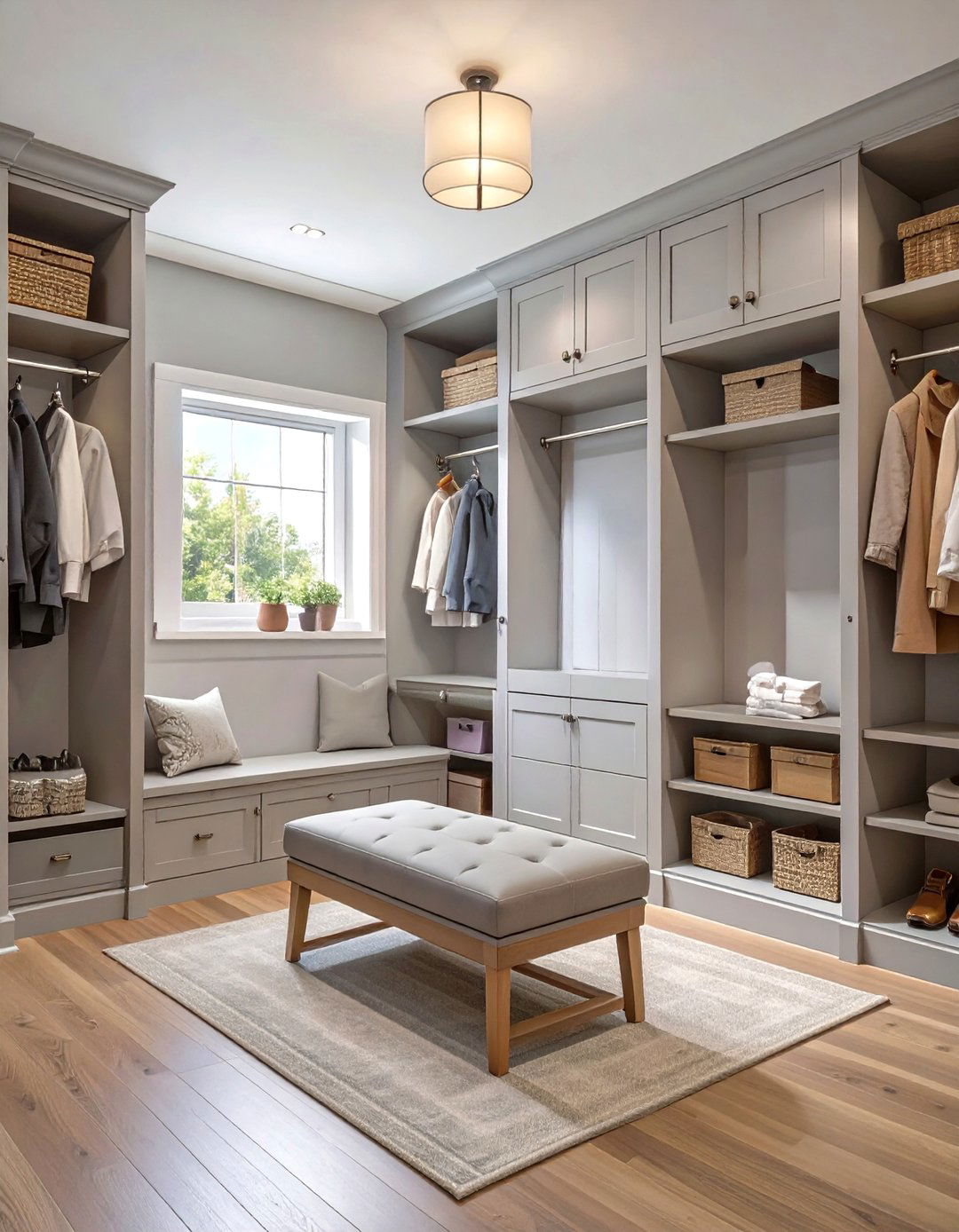 Full Wall Mudroom Storage System - 30 mudroom bench ideas