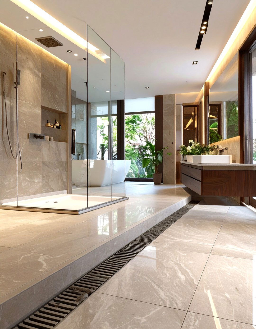 Full Wet Room Concept - 30 ultra modern modern luxury bathroom design ideas