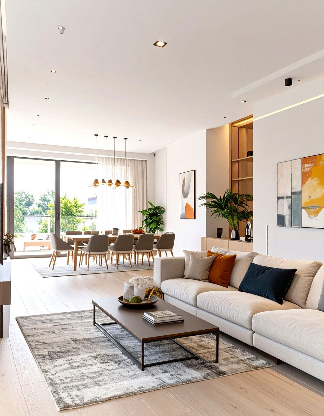 Furniture Layout to Separate Living and Dining Room - 30 open concept living room and dining room ideas