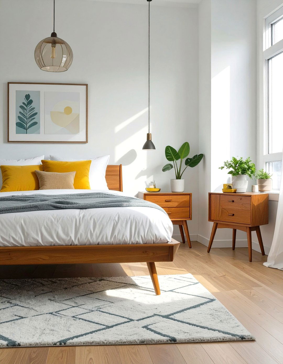 Furniture with Exposed Legs - 30 small apartment bedroom ideas