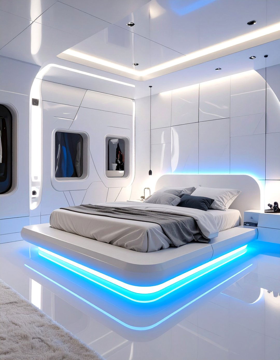 Futuristic Sci Fi Bedroom - 30 bloxburg bedroom ideas
