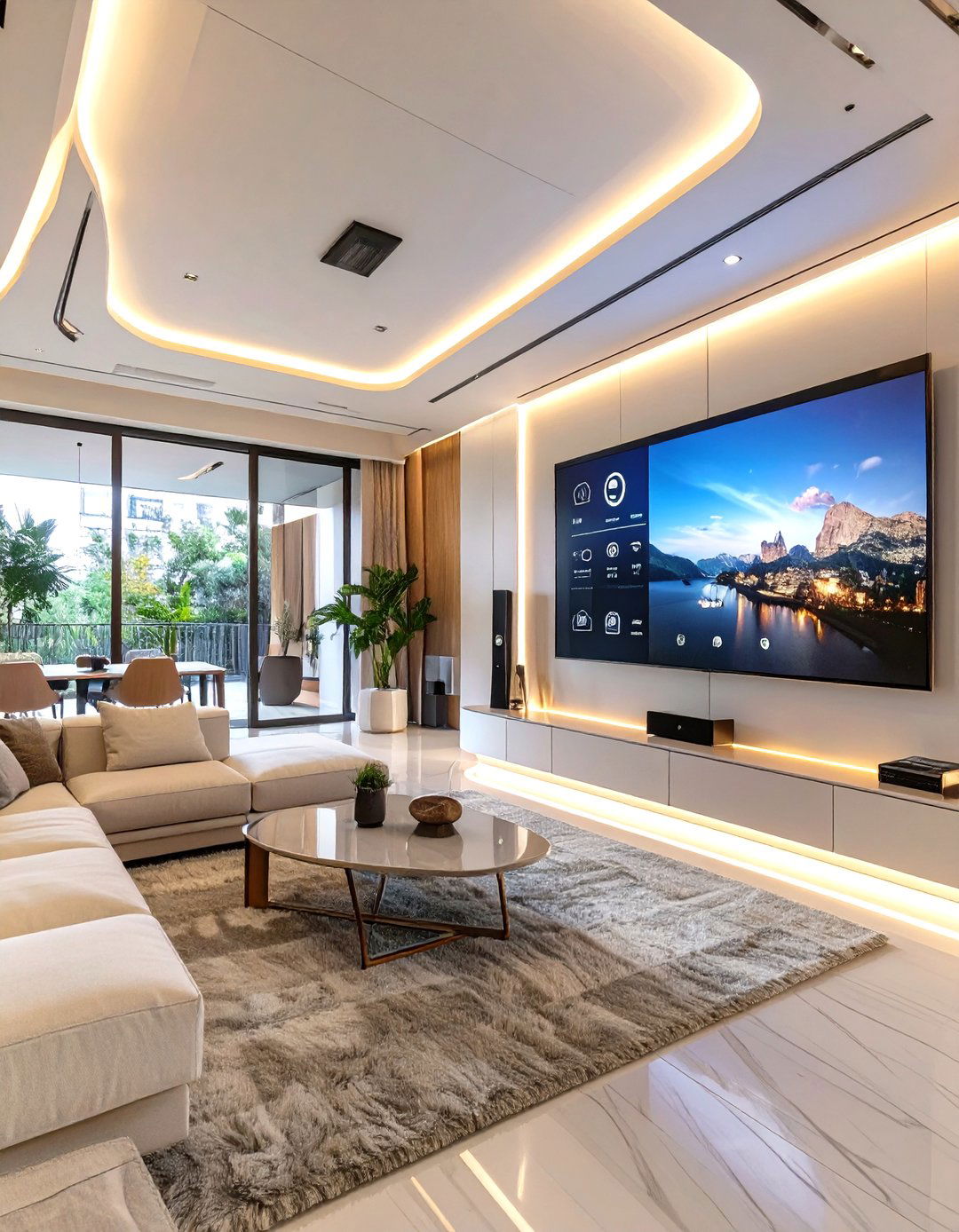 Futuristic Smart Home Hub - 30 interior design rendering ideas