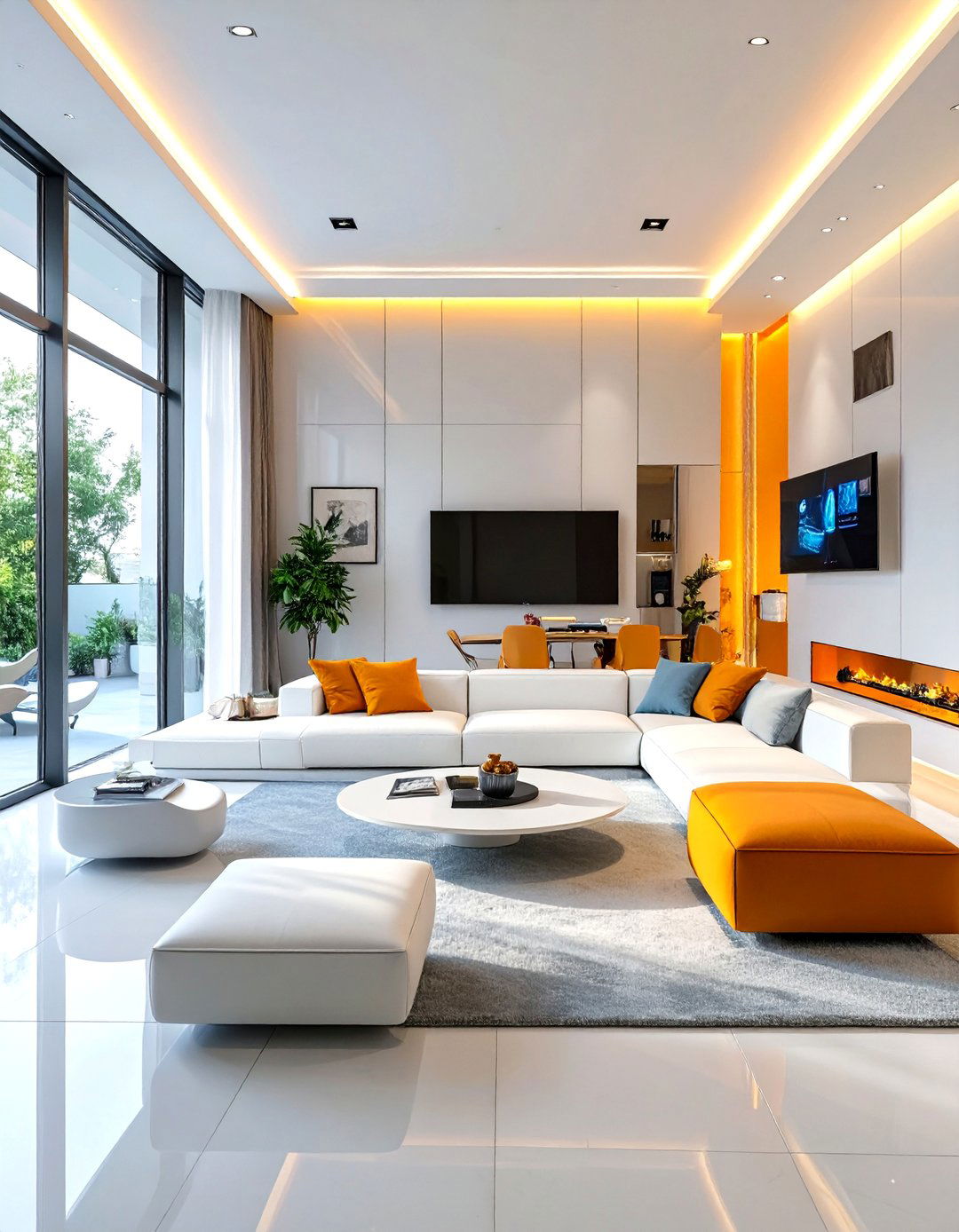 Futuristic Smart Living Space - 30 homestyler -house design 3d ideas