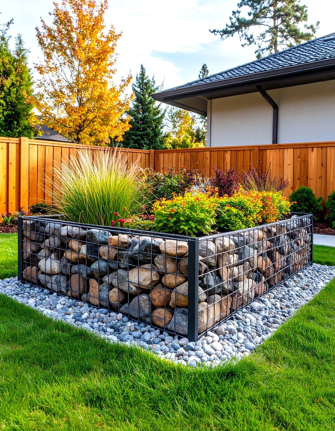 Gabion Wall Raised Garden Bed - 30 inexpensive raised garden bed ideas