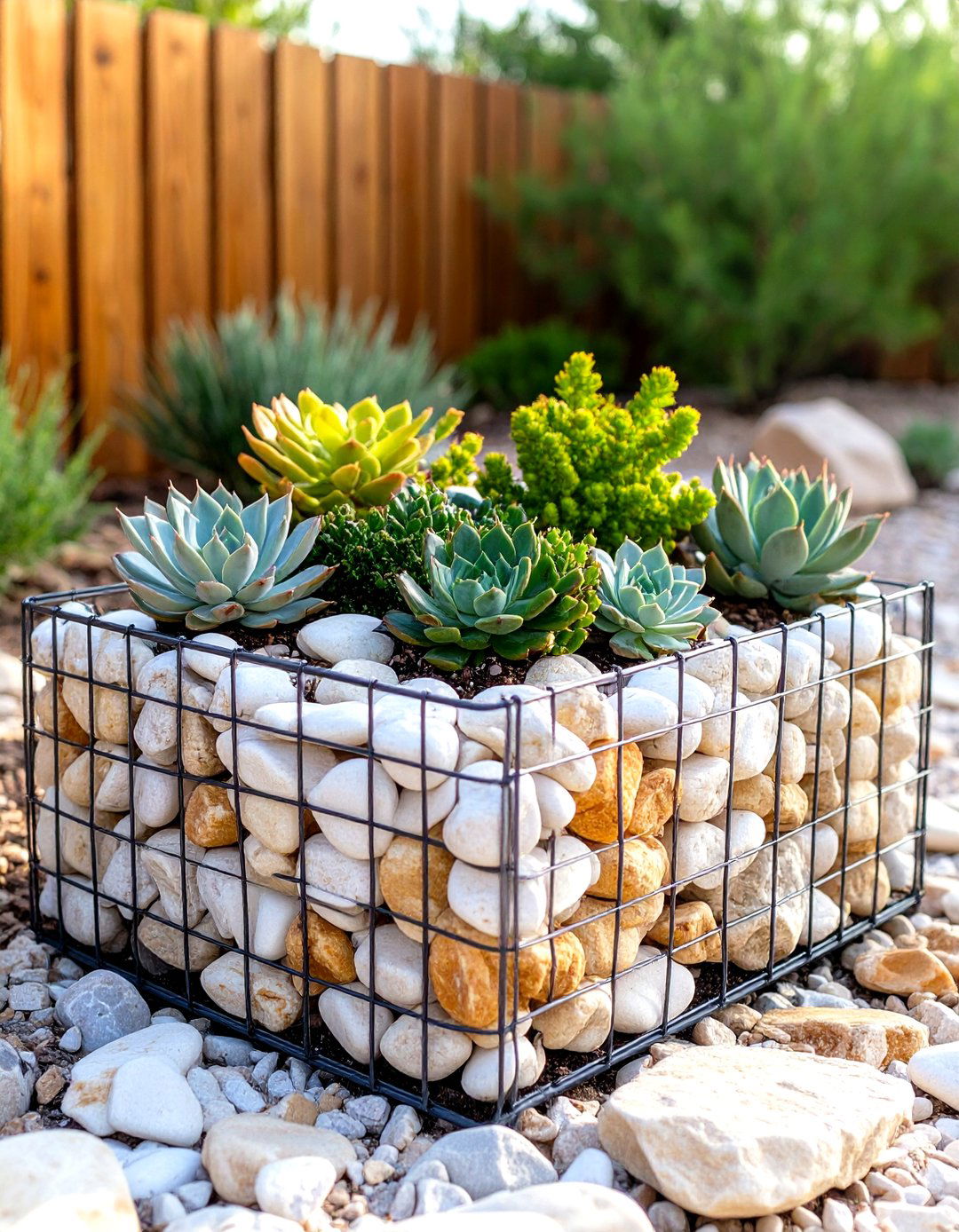 Gabion Wall Raised Garden Bed - 30 raised garden bed designs