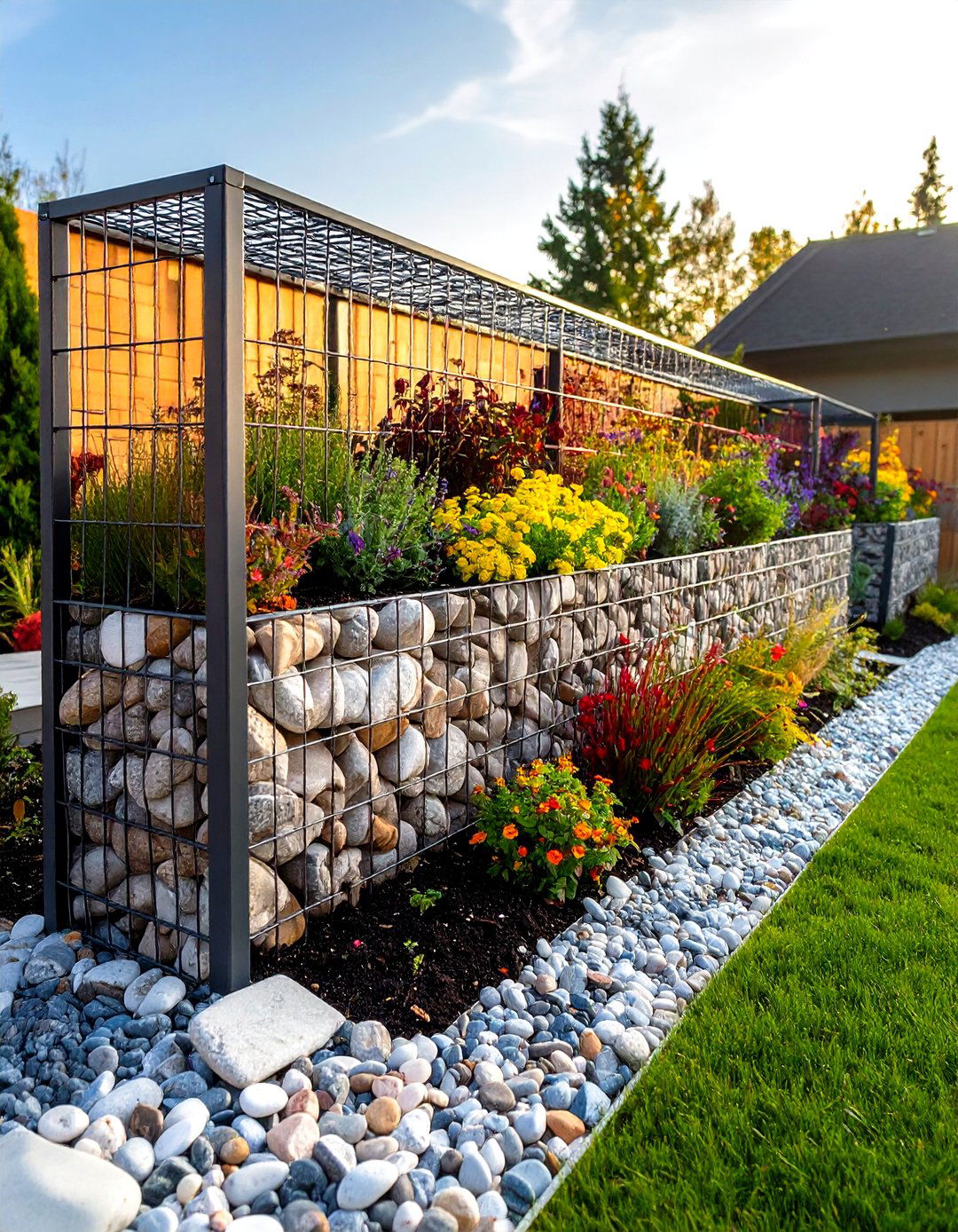 Gabion Wall Raised Garden Bed - 30 raised garden beds ideas