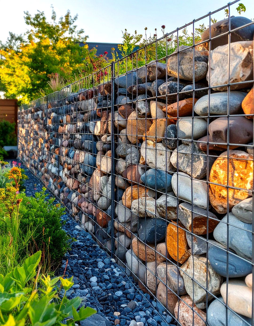 Gabion Wall Vegetable Garden Fence - 30 vegetable garden fence ideas