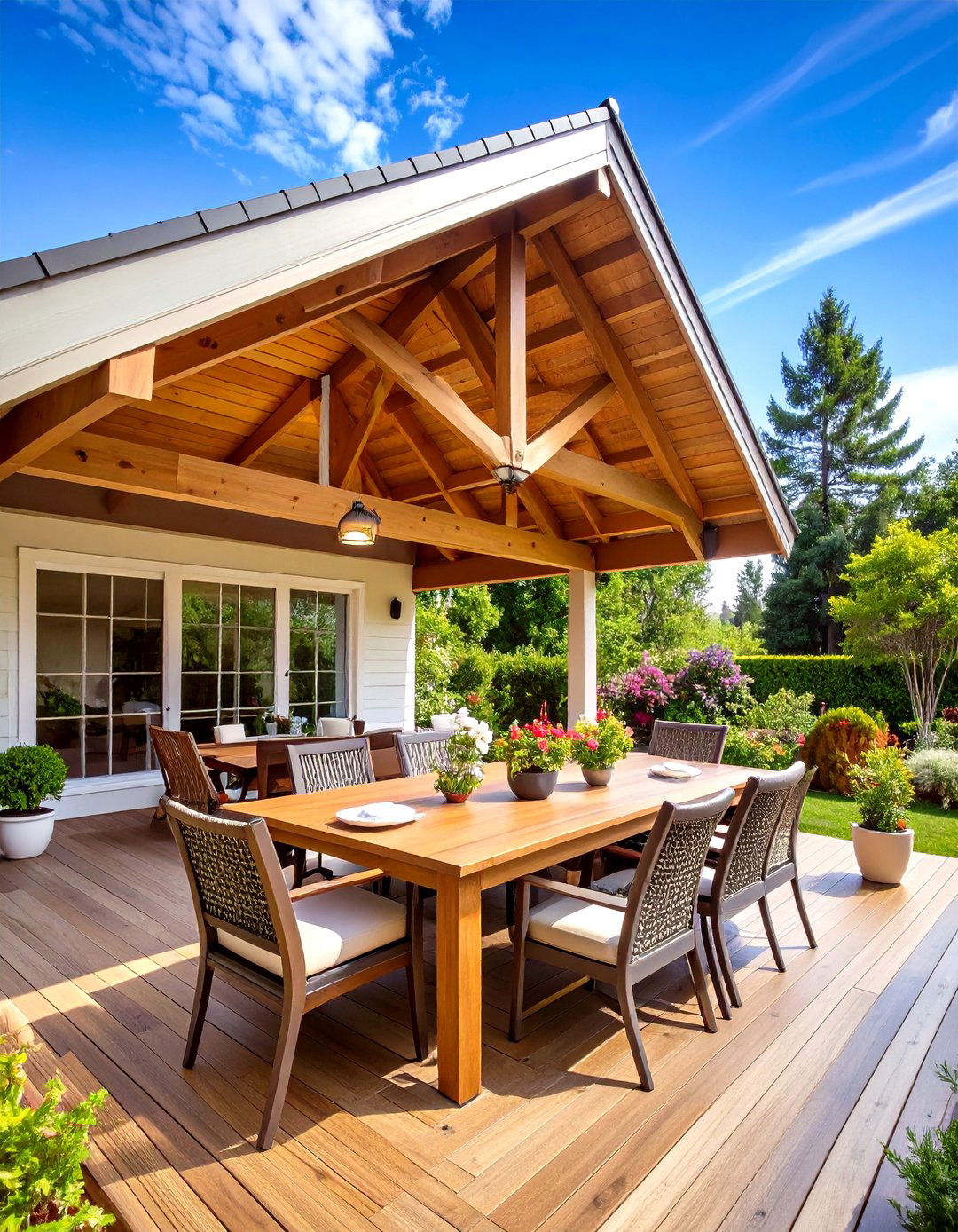 Gable Patio Roof - 30 patio roof ideas