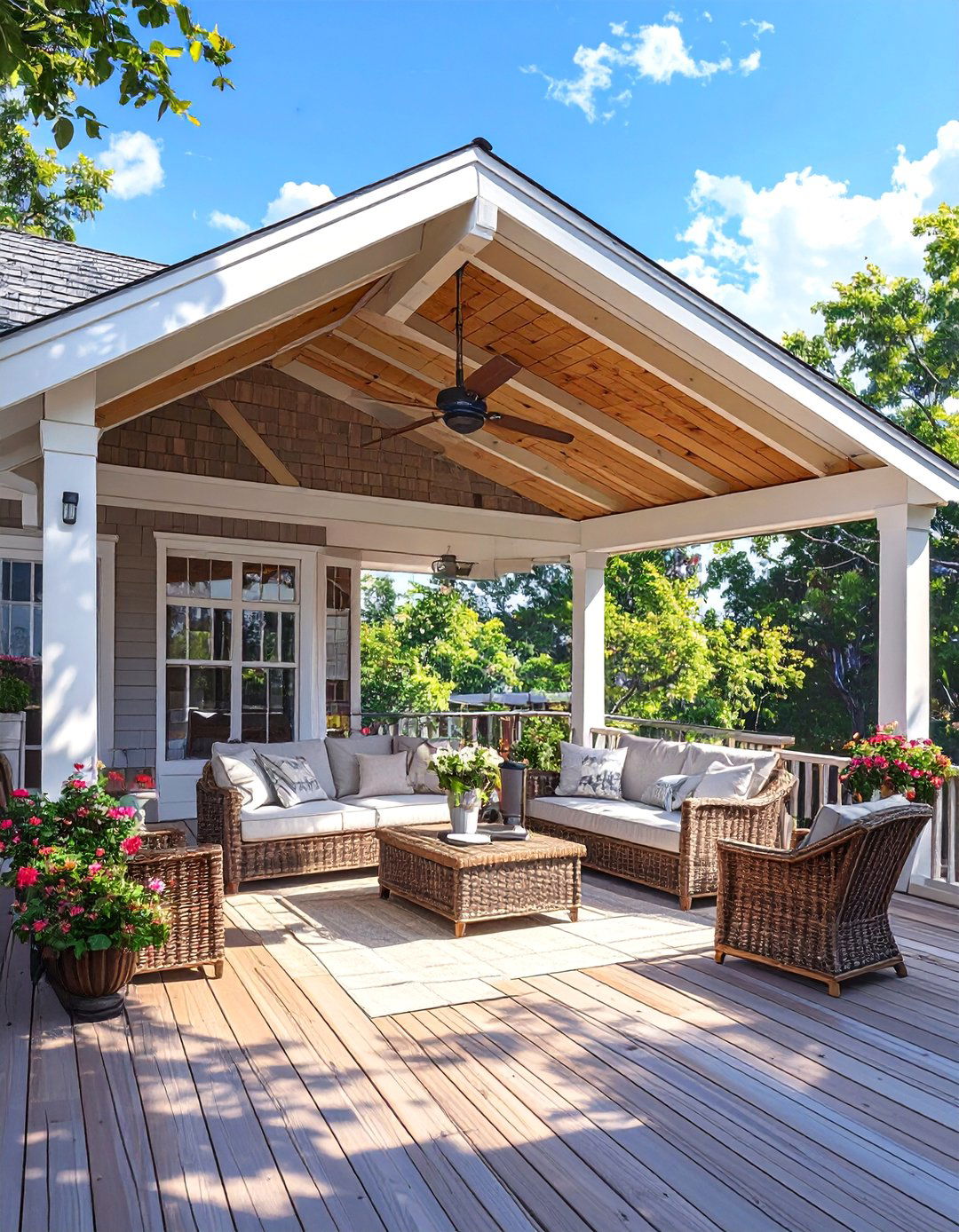 Gable Roof Deck Cover - 30 deck cover ideas