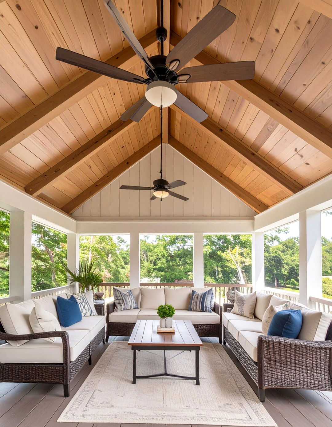 Gabled Roof Back Porch - 30 back porch designs