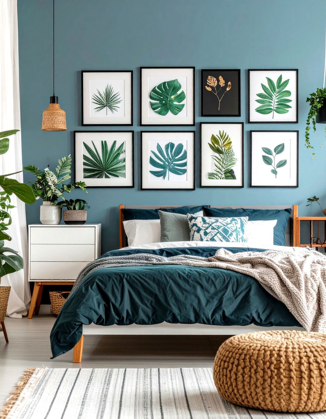 Gallery Wall Above the Dresser - 30 pottery barn bedroom ideas