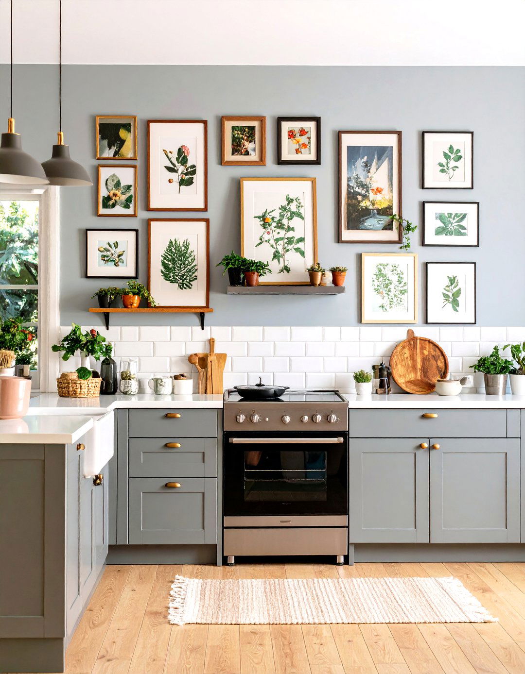 Gallery Wall in the Kitchen - 30 kitchen wall ideas