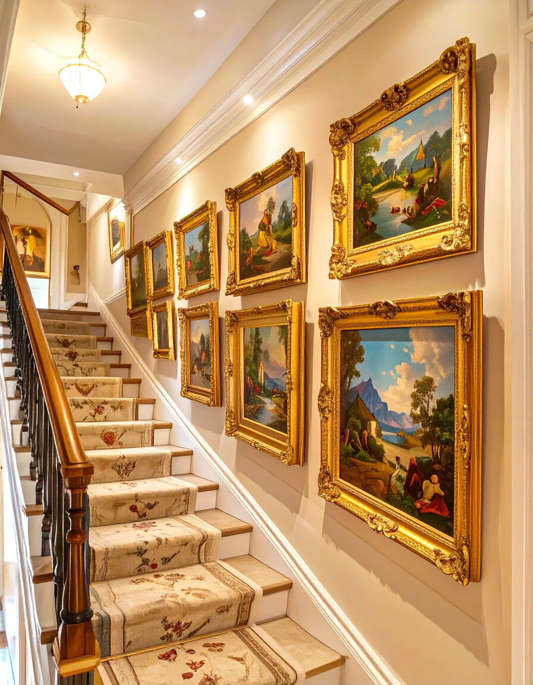 Gallery Walls with Classic Art - 30 traditional home design ideas