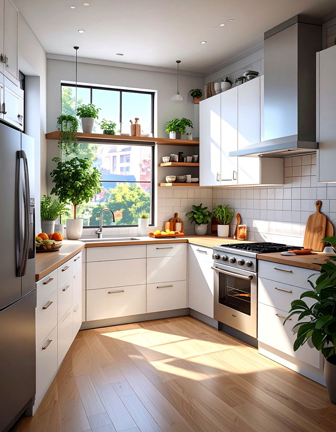 Galley Kitchen with Compact Appliances - 30 small galley kitchen ideas