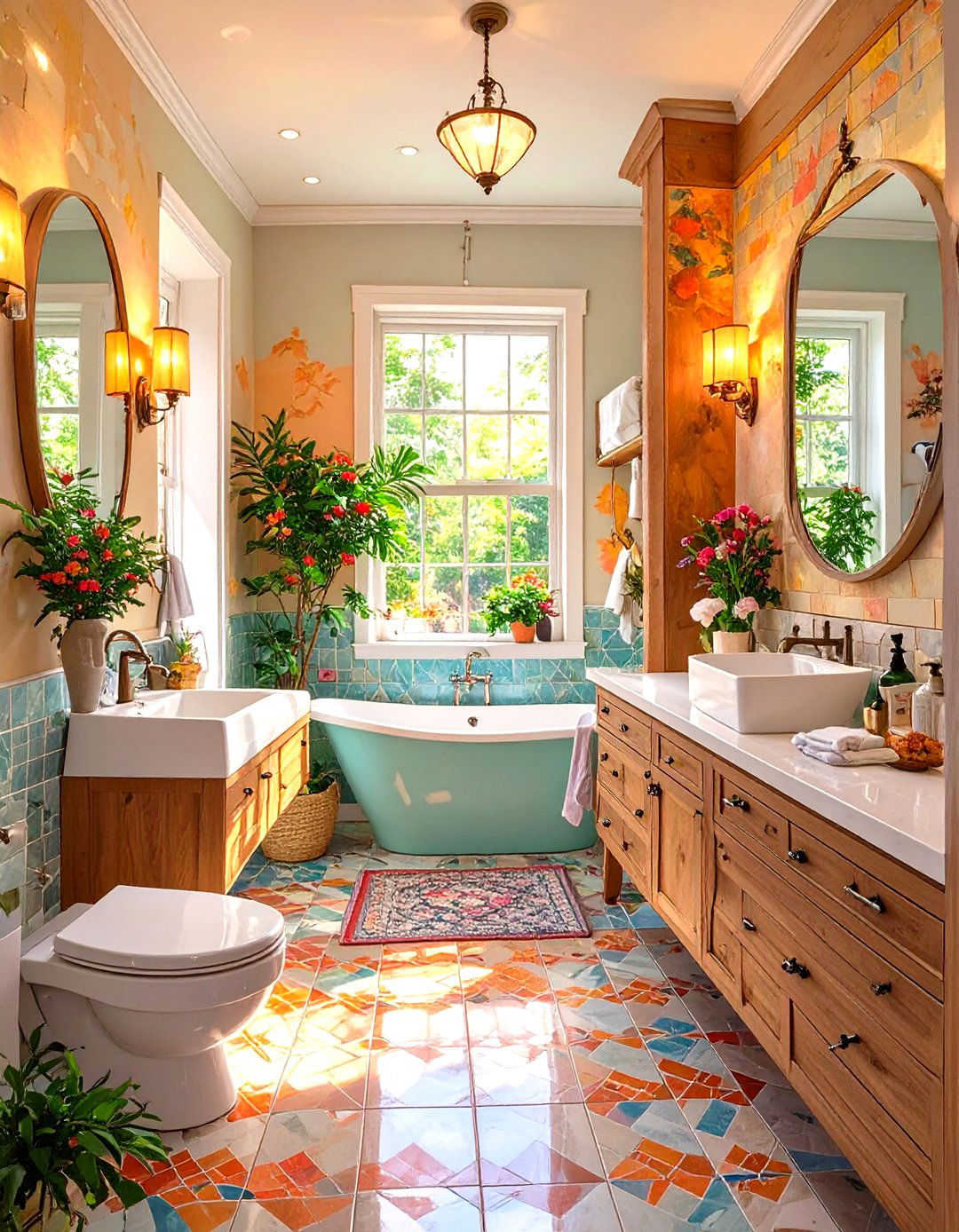 Galley Layout with a Tub - 30 small bathroom ideas with tub
