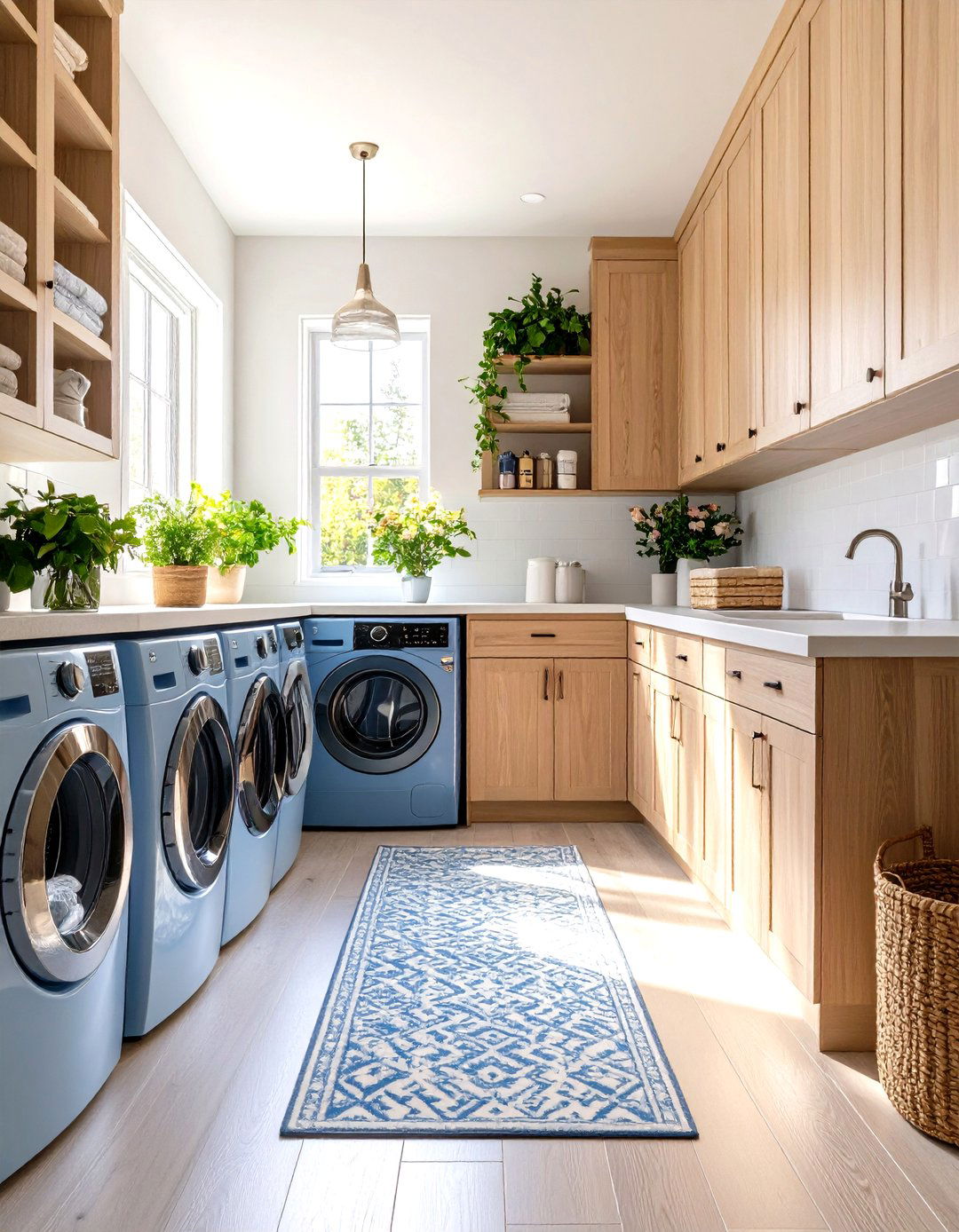 Galley Style Farmhouse Laundry Room Layout - 30 farmhouse laundry room ideas