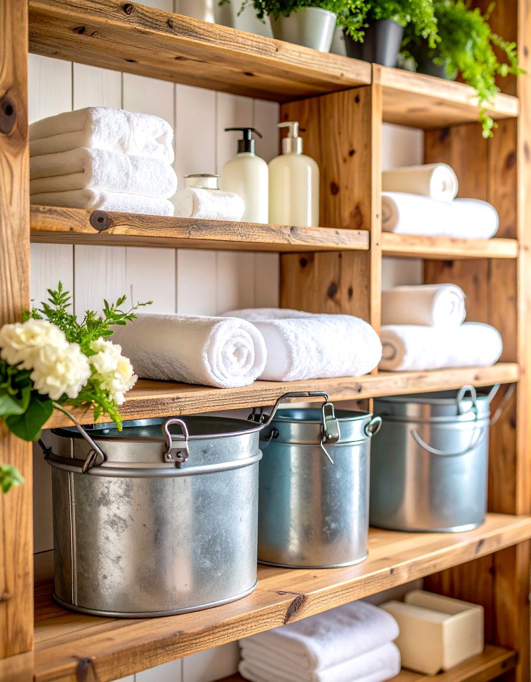 Galvanized Metal Bathroom Accessories - 30 rustic bathroom ideas
