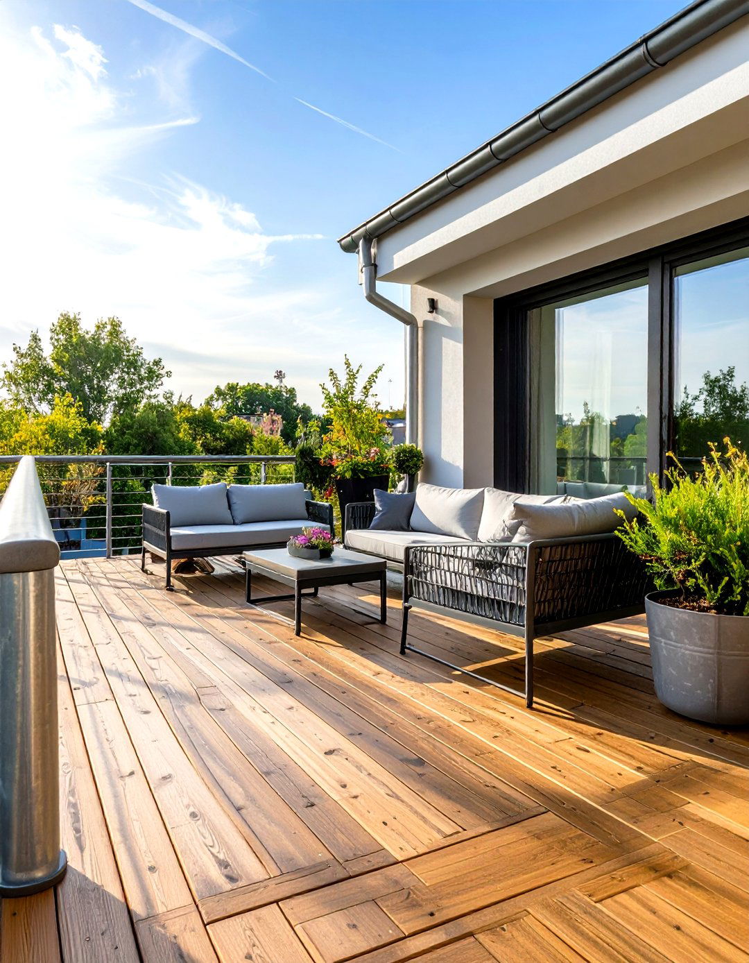 Galvanized Pipe Deck Railing - 30 deck railings ideas