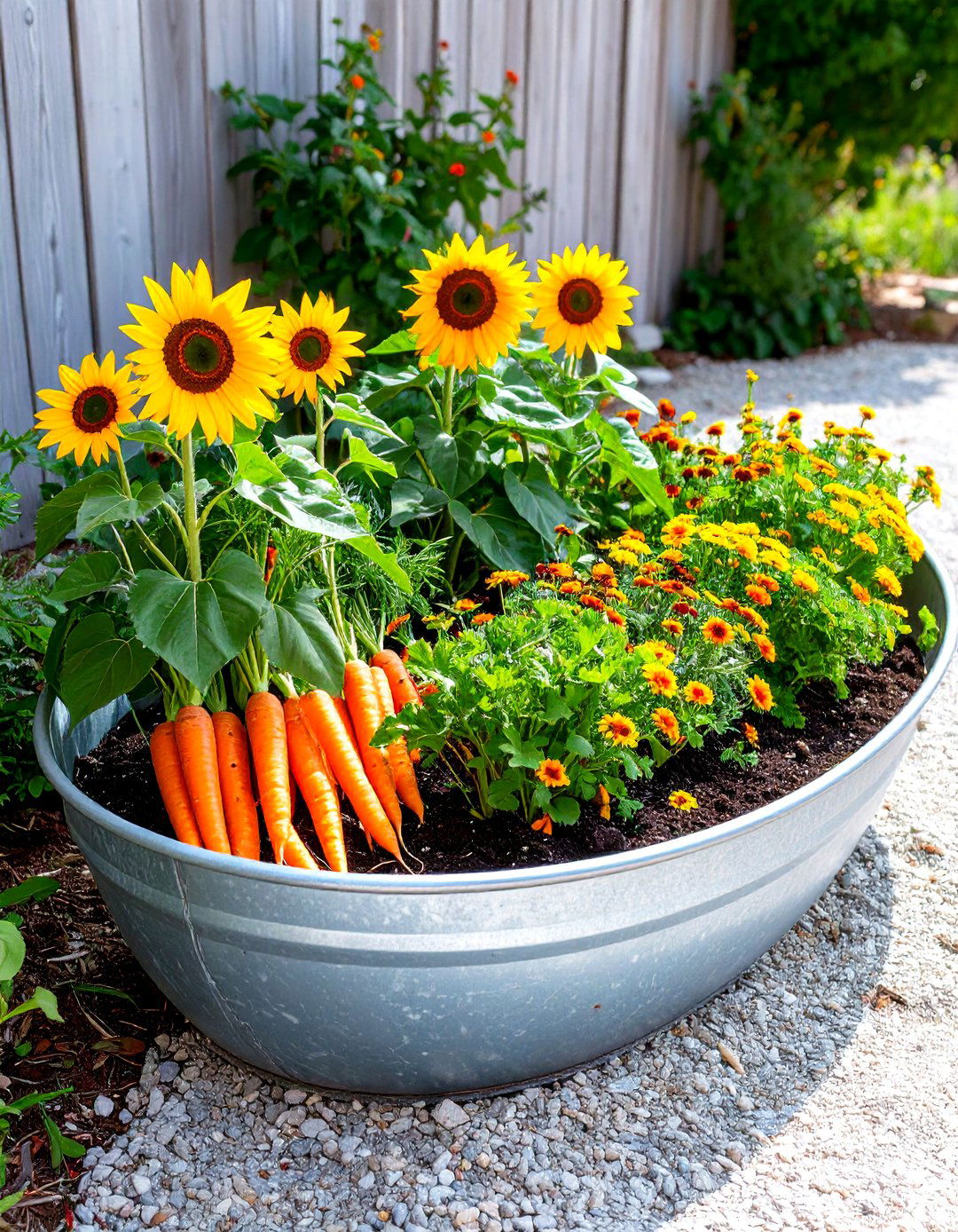 Galvanized Steel Trough Raised Garden - 30 raised garden ideas