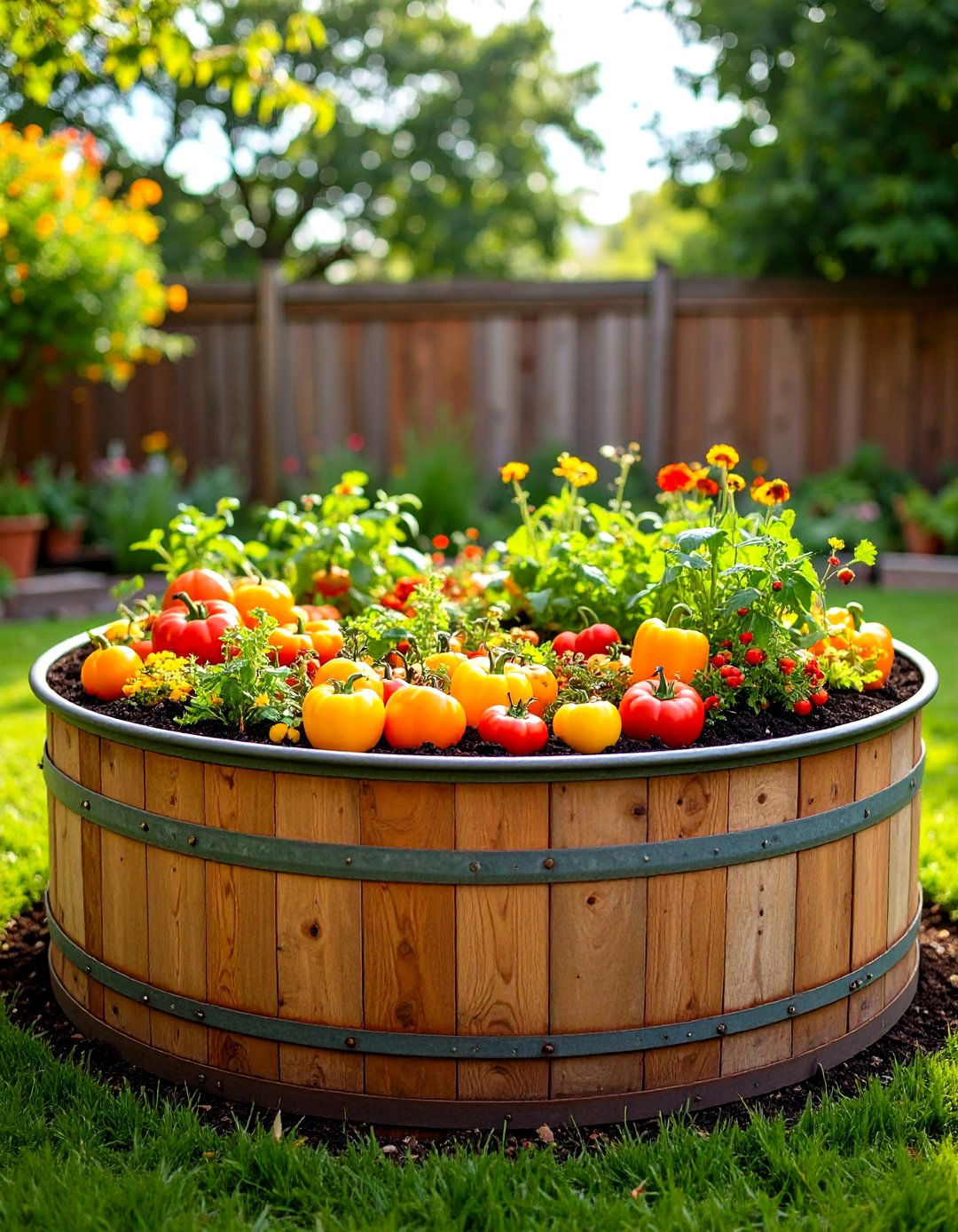Galvanized Stock Tank Raised Garden Bed - 30 raised garden beds ideas