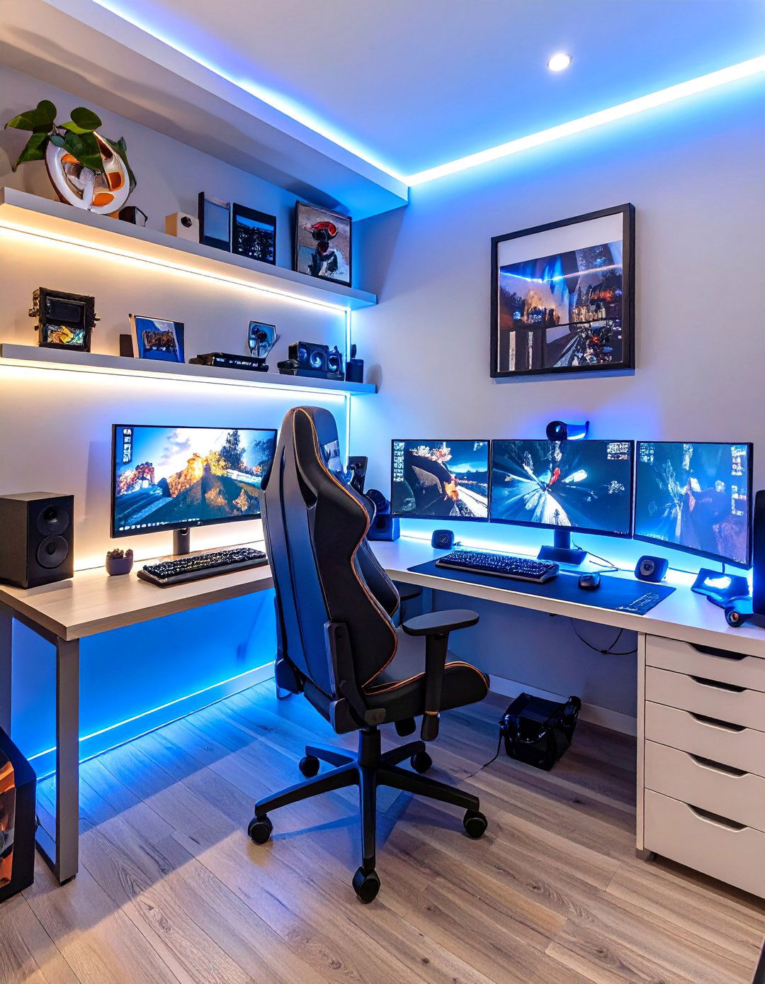 Gamers Paradise Dorm Room - 30 dorm room inspiration
