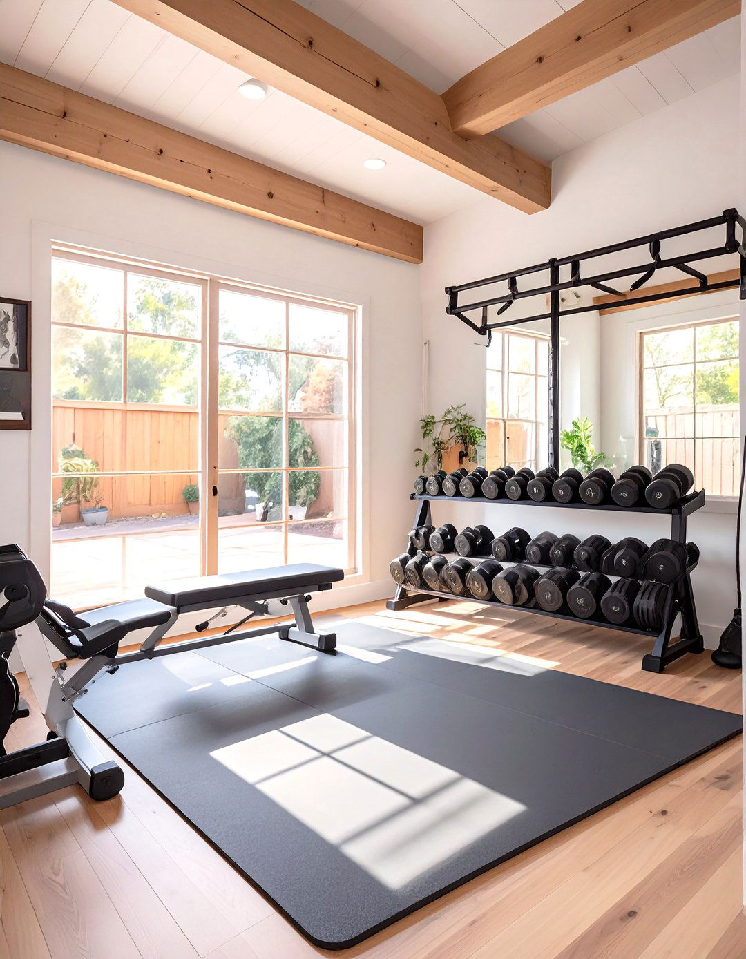 Garage Gym and Fitness Area - 30 simple garage man cave ideas