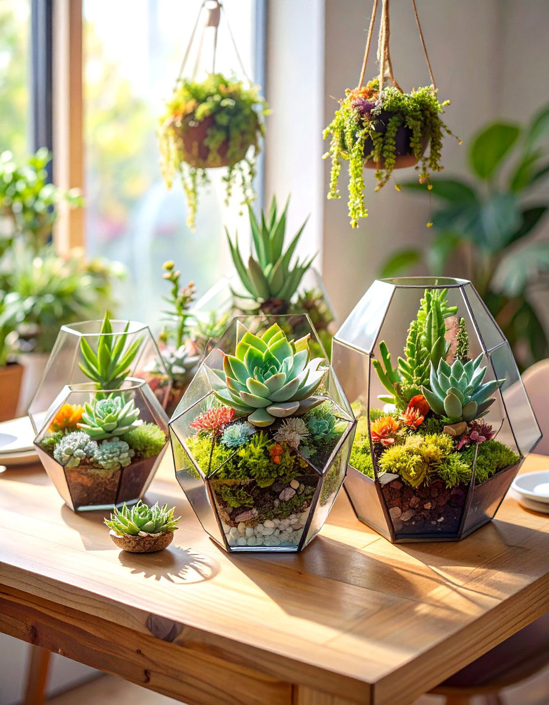 Garden Inspired Terrarium Centerpieces - 30 wedding shower decor ideas