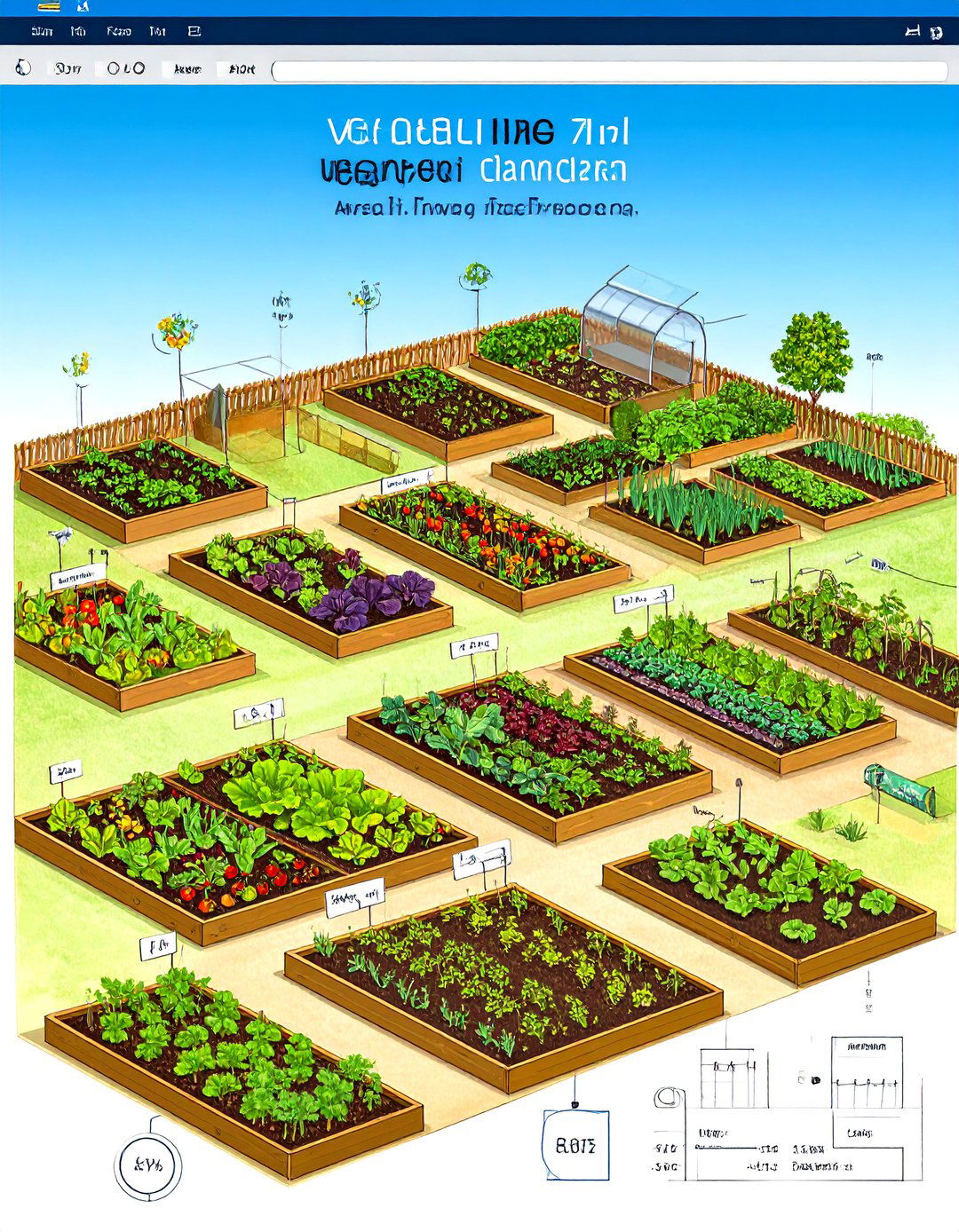 Garden Plot and Vegetable Bed Layouts - 30 landscaping design software ideas