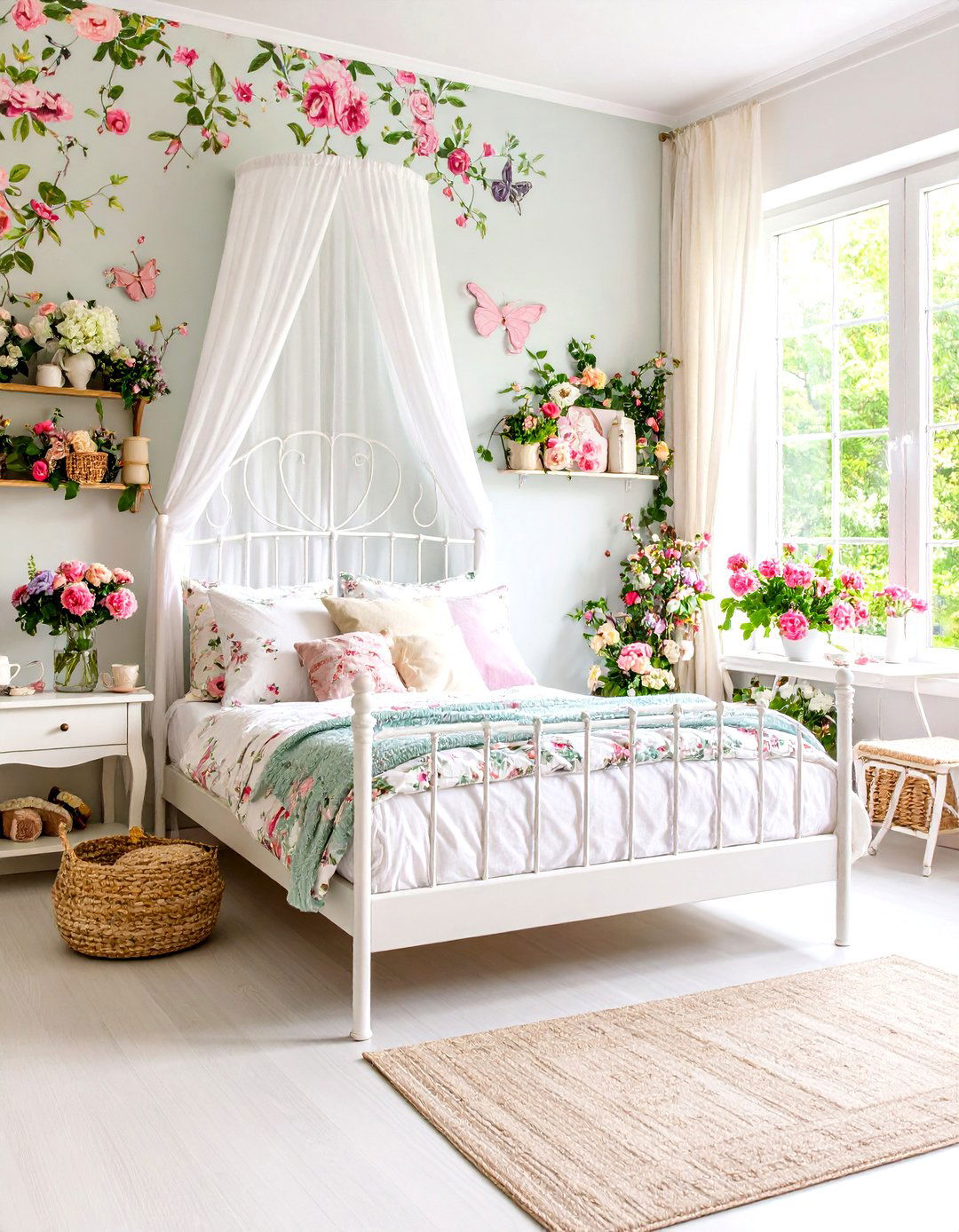Garden Tea Party Bedroom - 30 little girls bedroom ideas