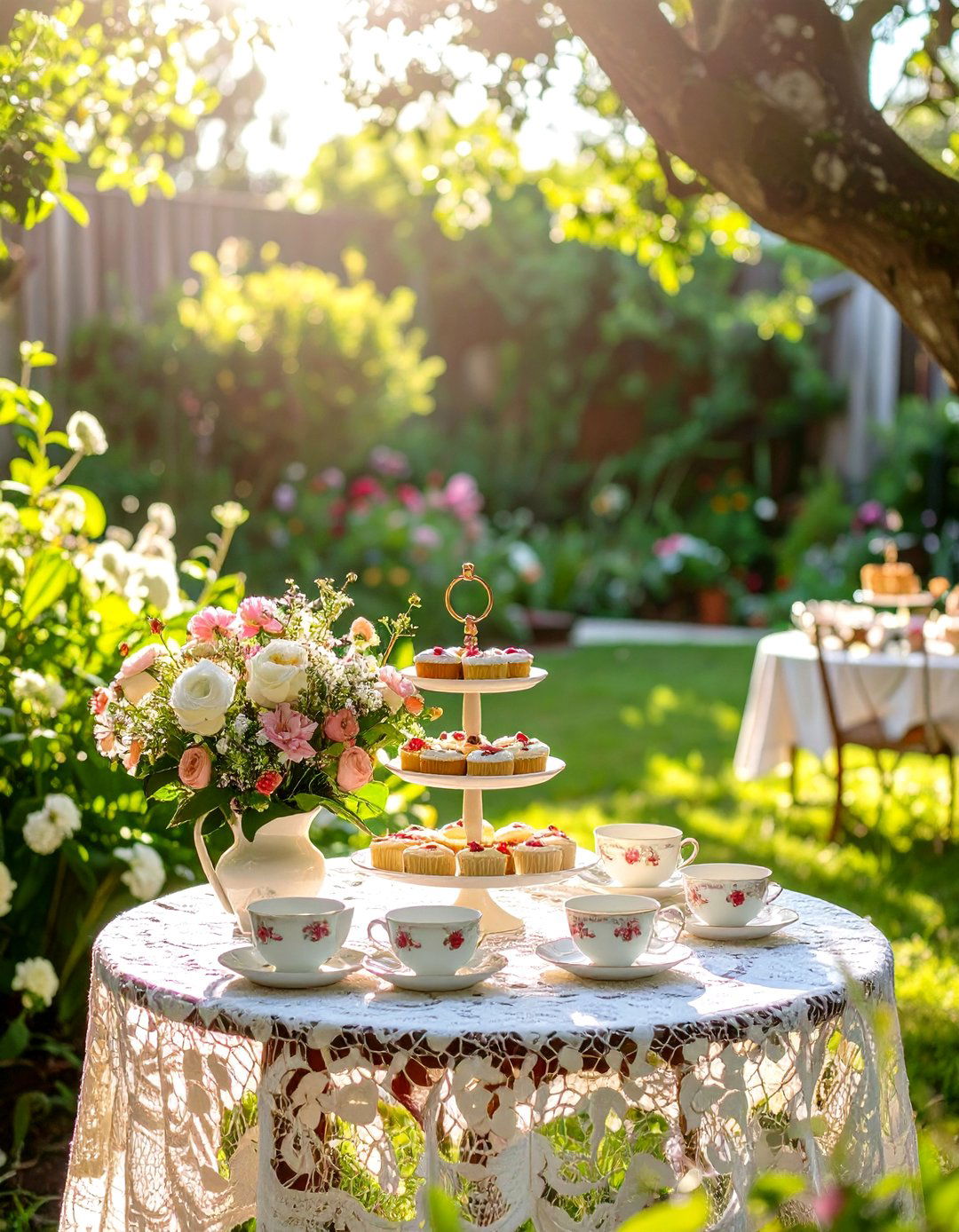 Garden Tea Party Soiree - 30 backyard sweet 16 party ideas at home