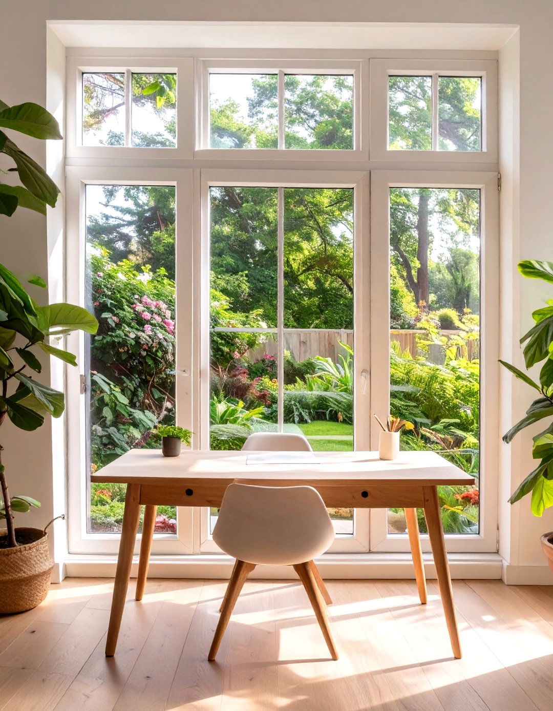 Garden View Home Office - 30 home office decorating ideas