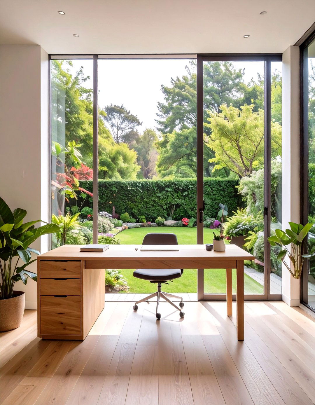 Garden View Office Study Room - 30 office study room ideas