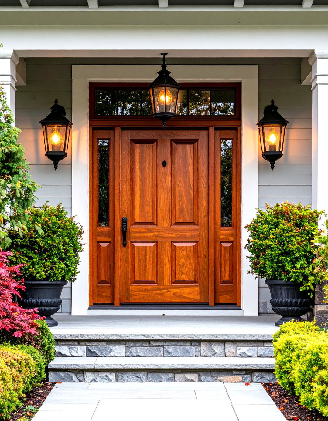 Gas Style Electric Lantern Porch Lighting - 30 porch lighting ideas