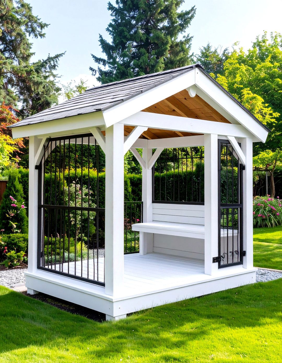 Gazebo Outdoor Dog Kennel Conversion - 30 outdoor dog kennel ideas