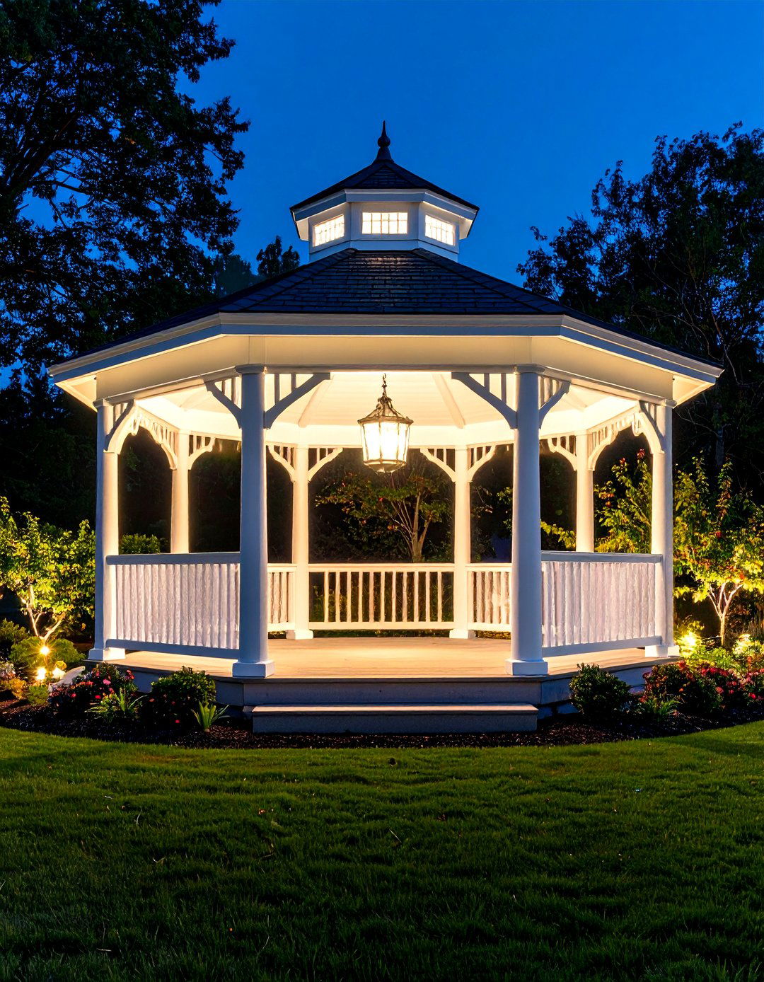 Gazebo and Pavilion Lighting - 30 landscape lighting design ideas
