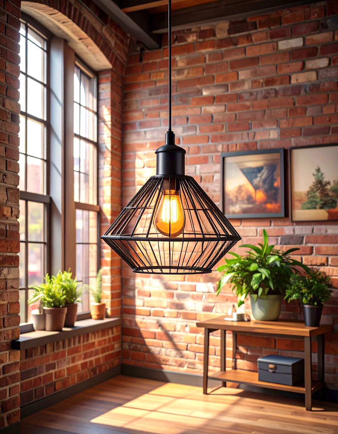Geometric Caged Pendant Small Entryway Lighting - 30 small entryway lighting ideas