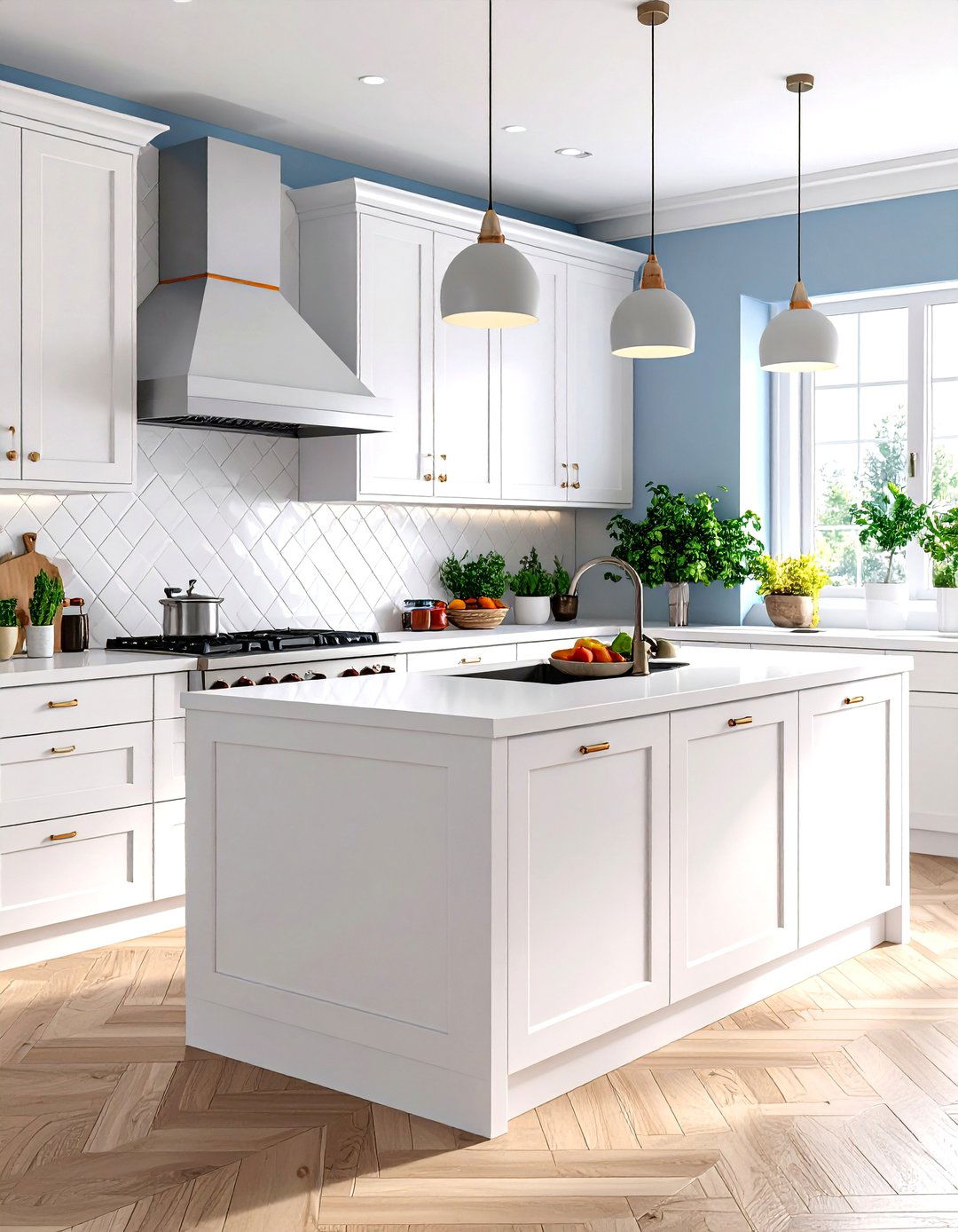 Geometric D Tile Backsplash - 30 easy backsplash ideas