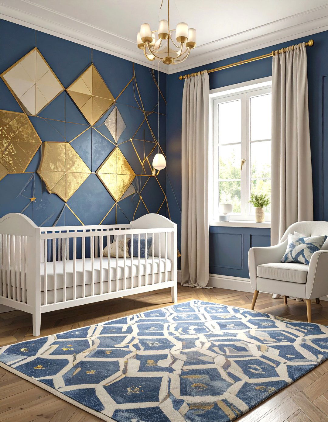 Geometric Modern Baby Room - 30 baby room decor ideas