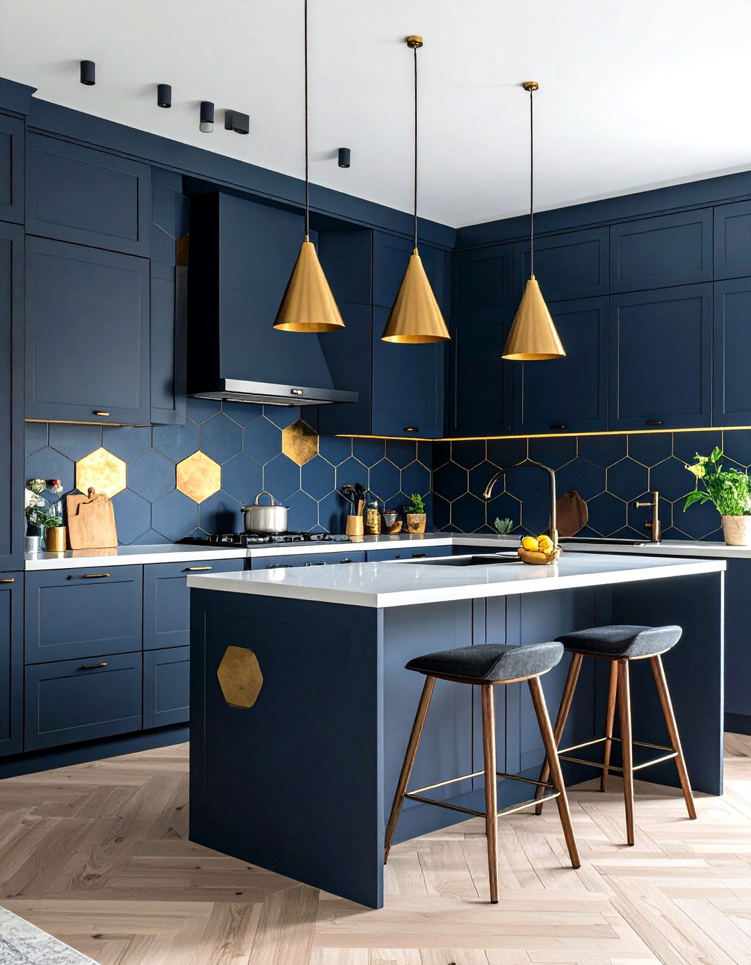 Geometric Pattern Kitchen Wallpaper - 30 kitchen wallpaper ideas