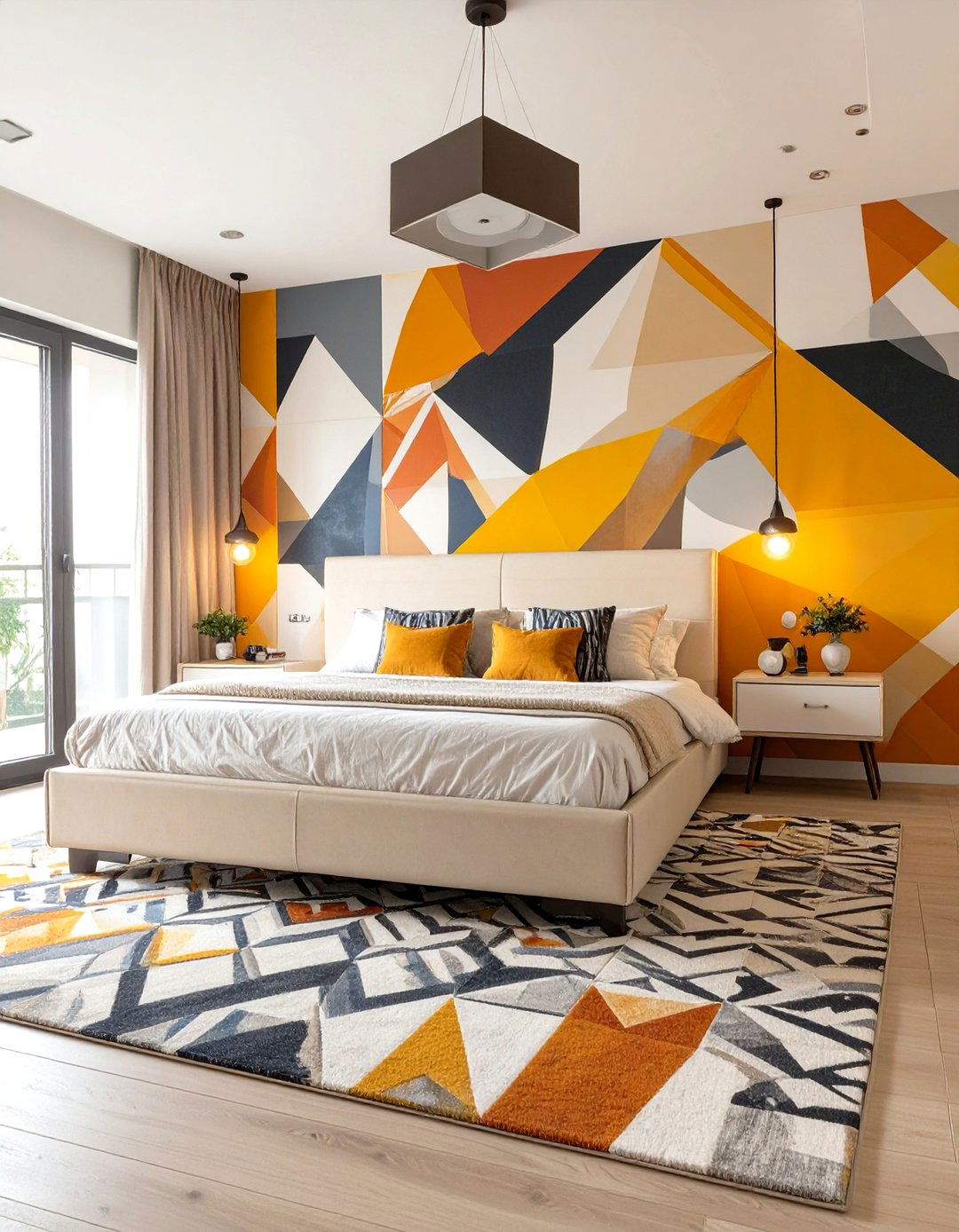 Geometric Patterns Bedroom - 30 master bedroom ideas modern