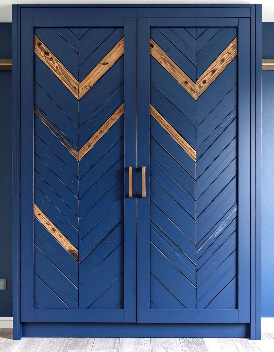 Geometric Wood Pattern Doors - 30 closet doors ideas