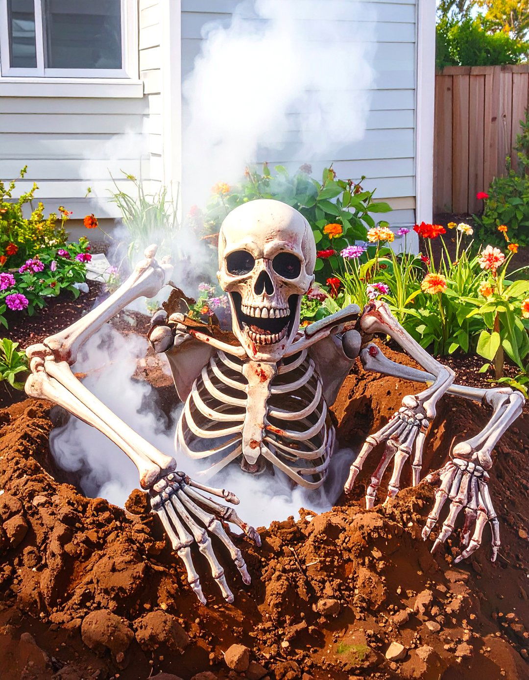 Ghoulish Groundbreakers Emerging - 30 outdoor halloween decoration ideas