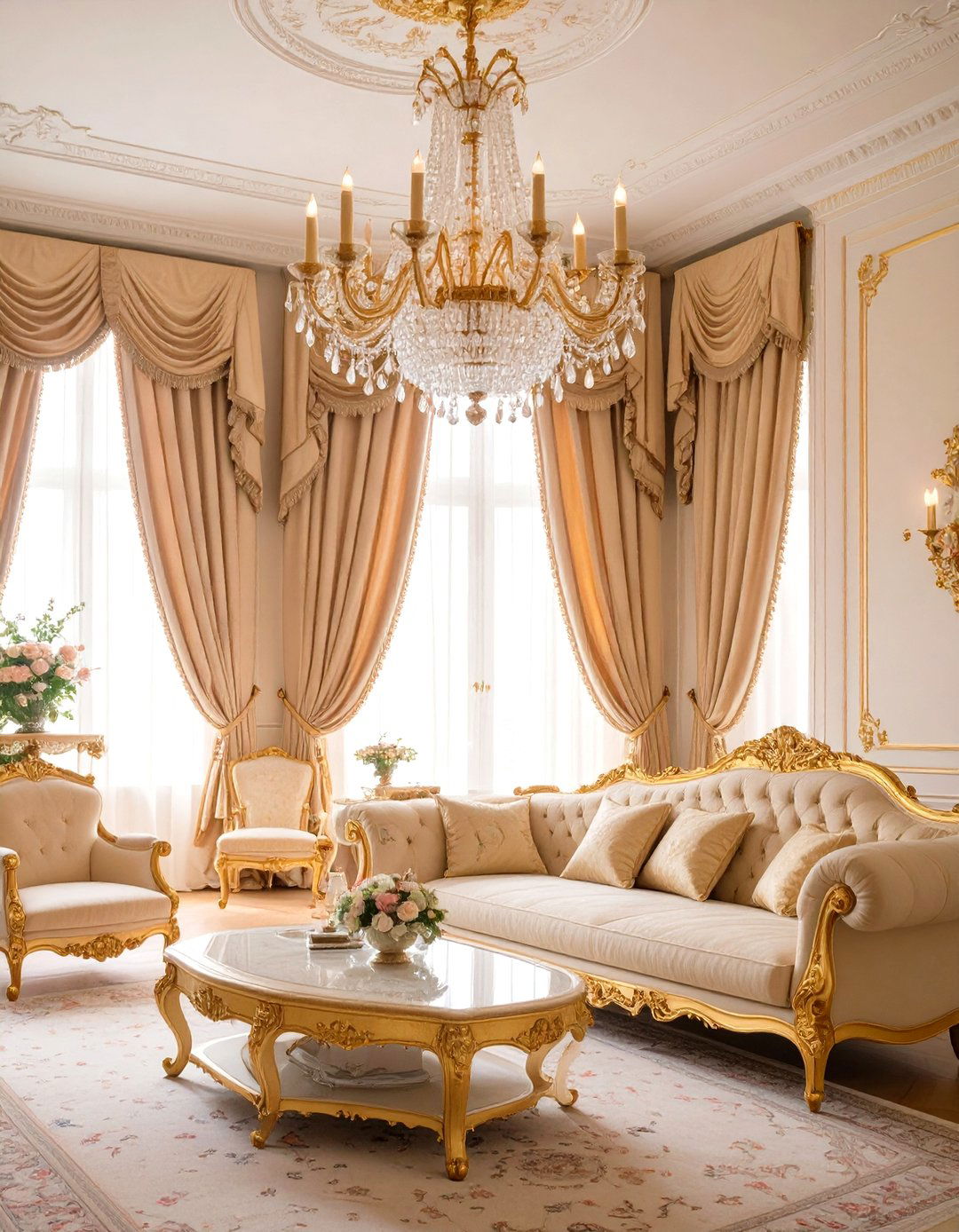 Gilded Age Glamour Vintage Living Room - 30 vintage living room ideas